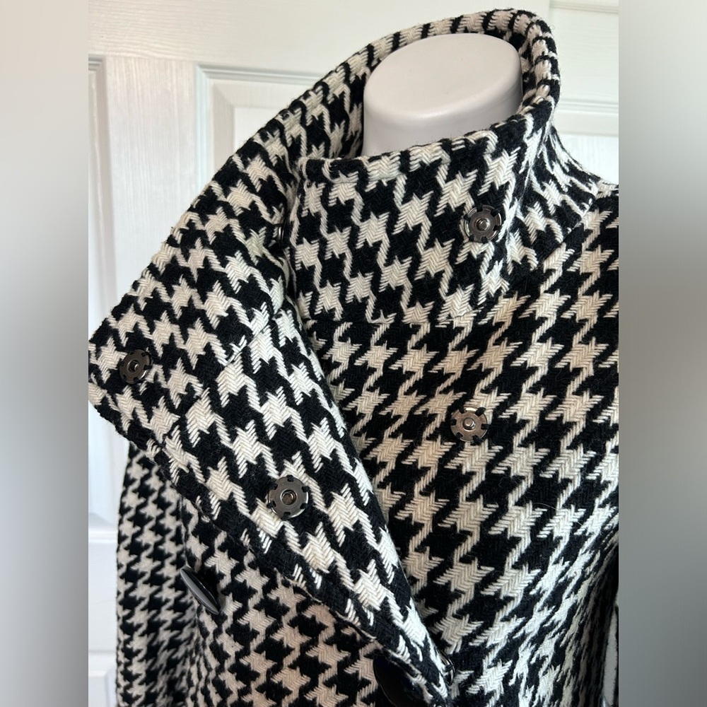 Black Rivet Houndstooth Wool Jacket - image 7
